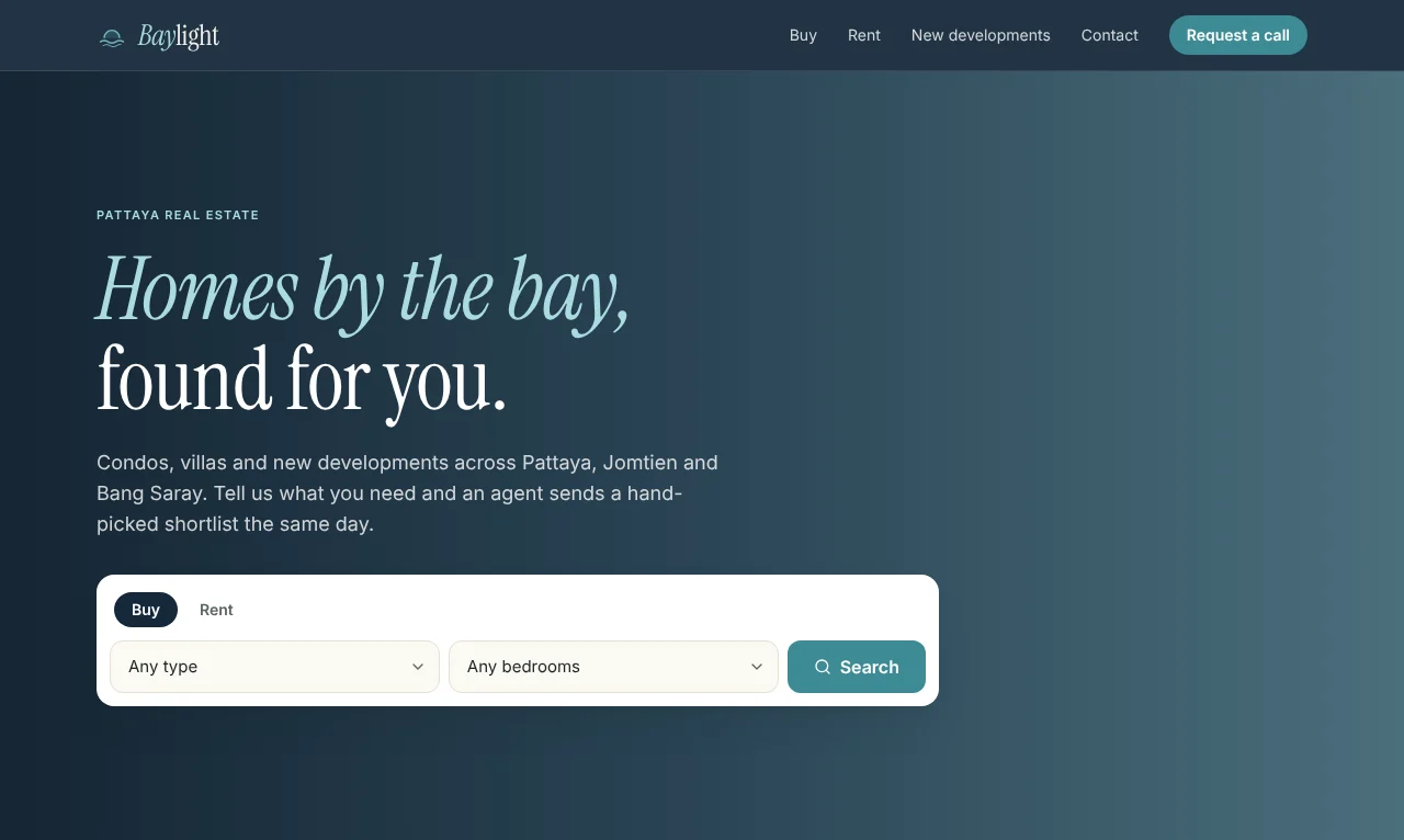 Demo agency website built with Banaroo